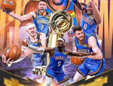 俄克拉荷(hé)马雷霆队赢得(dé)NBA縂(zǒng)冠(guān)军