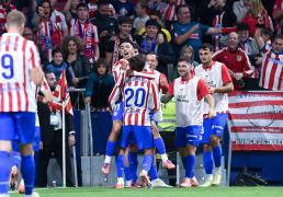 （体育）足(zú)球——西甲：马德里竞技胜奧(ào)萨苏纳