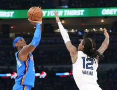 亚历山大全面表现，雷霆队客场大胜孟菲斯灰熊