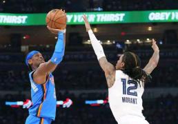 亚历山大全面表现，雷霆队客场大胜孟菲斯灰熊