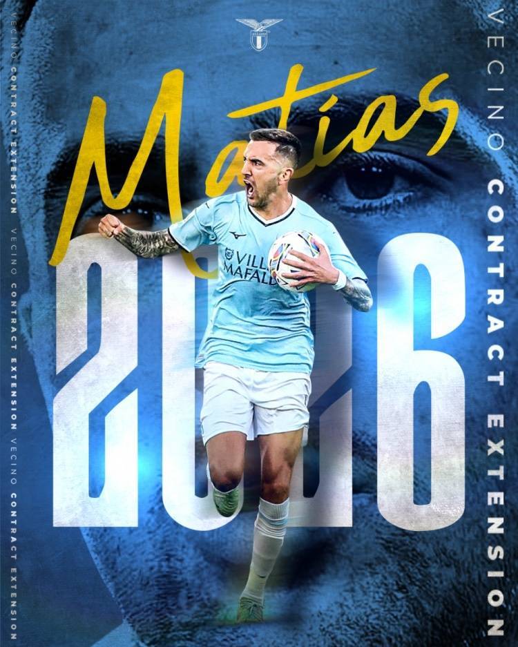 官方:拉齐奥与贝西诺续约,签下1+1合同