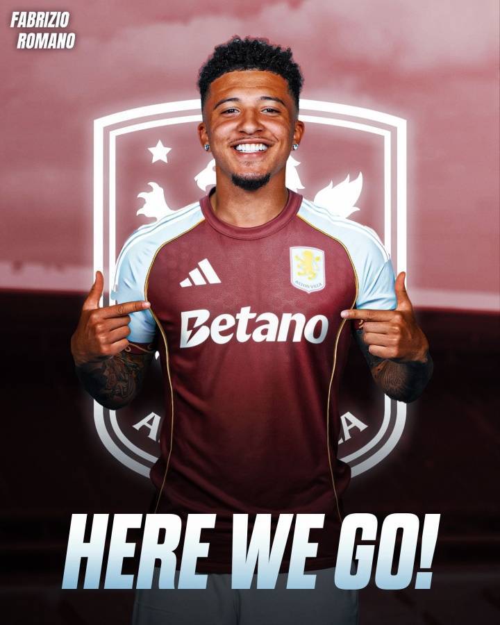 Here we go！罗馬(mǎ)诺：曼(màn)联边锋桑喬(qiáo)租(zū)借(jiè)加盟阿斯頓(dùn)维拉