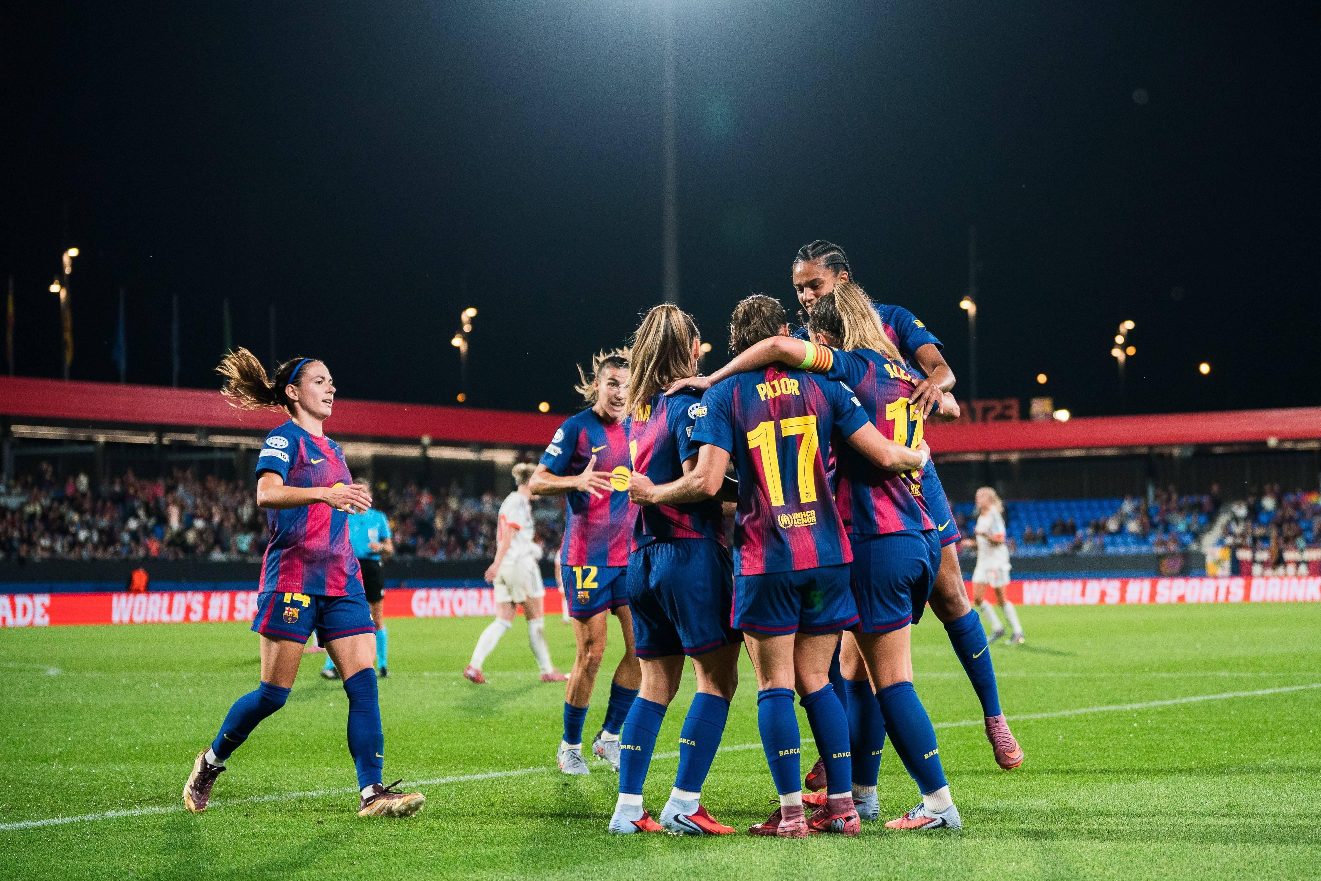 （体育）足(zú)球(qiú)——欧冠女足(zú)：巴塞(sāi)罗那(nà)胜拜(bài)仁(rén)慕尼黑