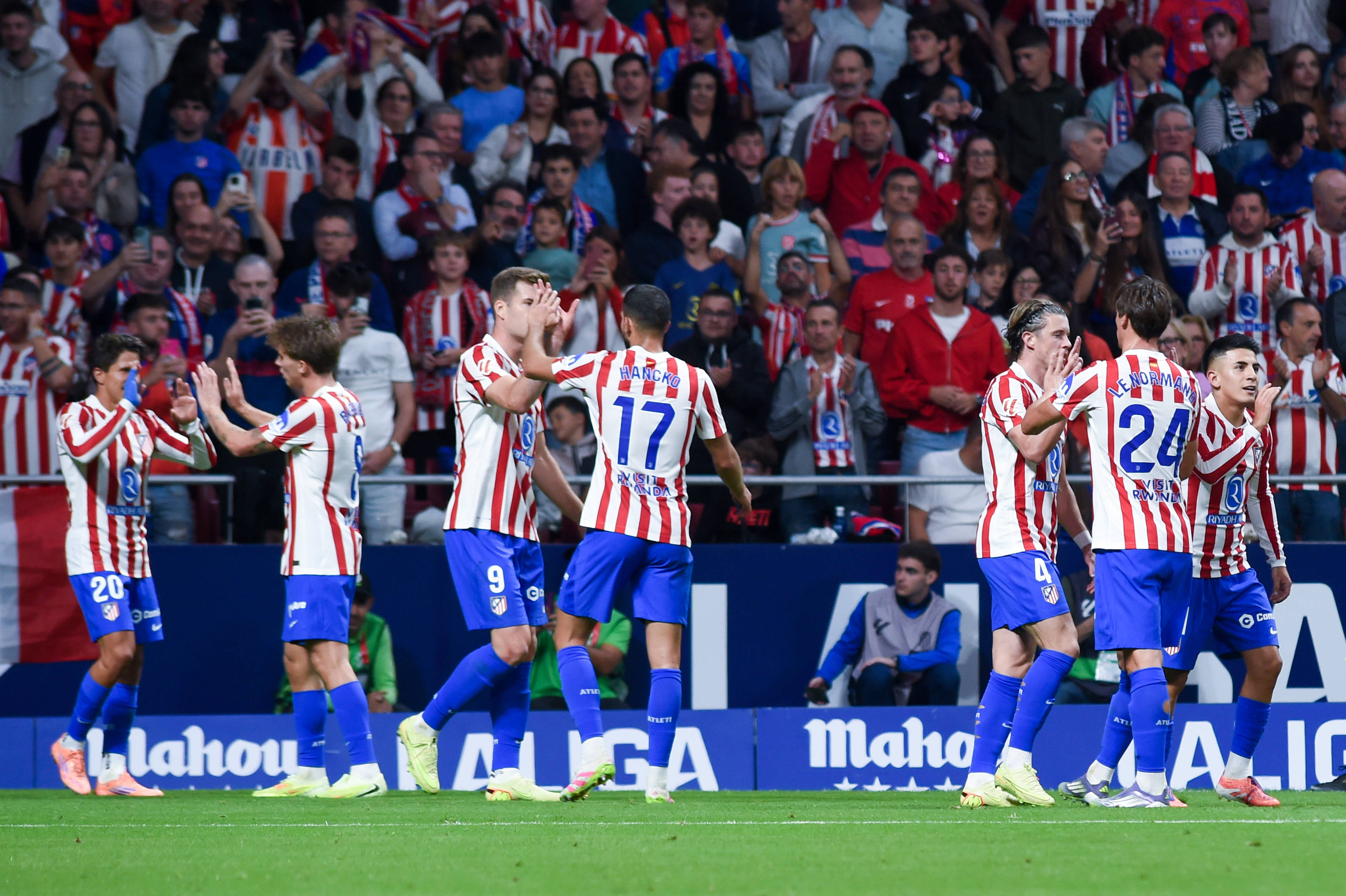 (体育)足(zú)球——西甲:马德里竞技胜奧(ào)萨苏纳